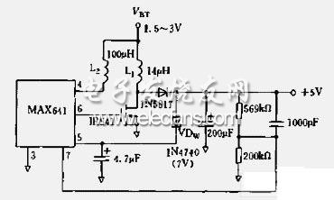 升壓啟動的變換器電路圖