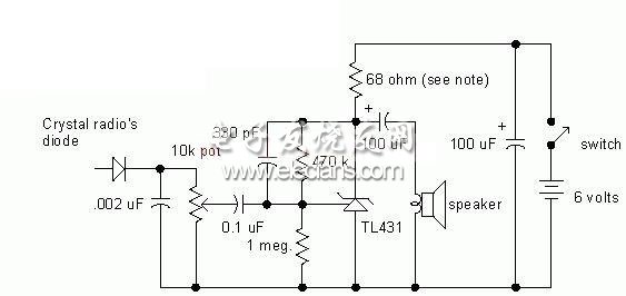晶體電臺(tái)音頻放大電路