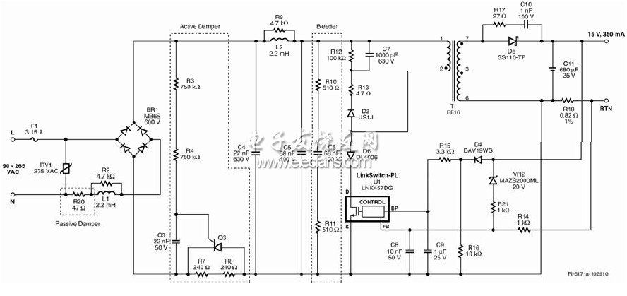 5WLED驅動電路原理圖