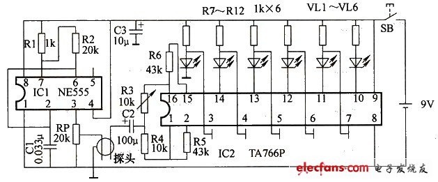 水質(zhì)檢測(cè)器電路