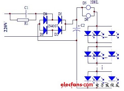 市電供電的小功率LED驅(qū)動(dòng)電路