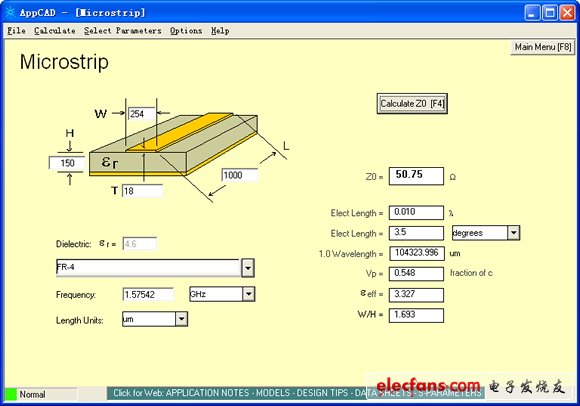 PCB設(shè)計中應(yīng)用AppCAD計算天線信號線特性阻抗 - tywood - 嵌入式網(wǎng)絡(luò)人生