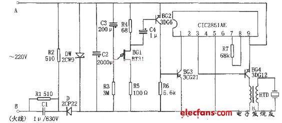 電飯煲飯熟報(bào)知器電路