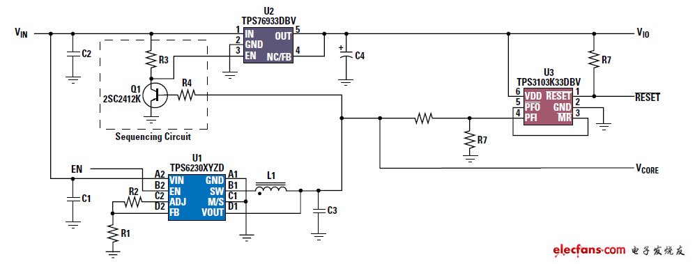 C5000 DSP 電源設(shè)計(jì)電路圖