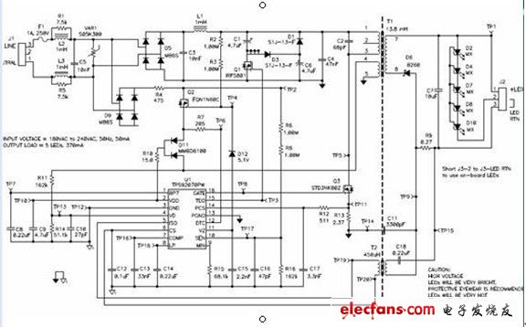 TPS92070實(shí)際應(yīng)用電路