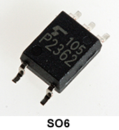 能確保在125度的溫度下進(jìn)行操作，3.3V/5V驅(qū)動高速邏輯IC耦合器產(chǎn)品照片: TLP2362.