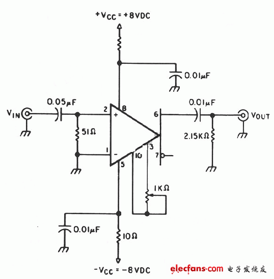 示波器前置放大器電路圖