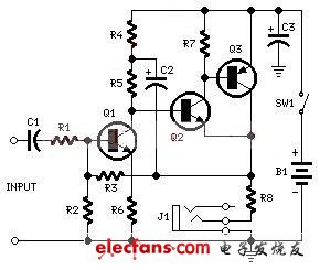 便攜式耳機(jī)放大電路