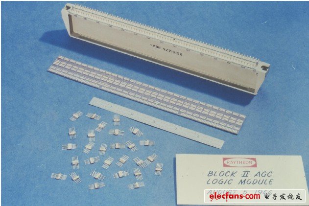 Block II的邏輯模塊，平面包集成電路
