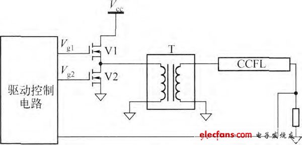 半橋結(jié)構(gòu)驅(qū)動電路示意圖