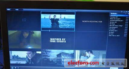 超極本的屏幕上可同時顯示9個視頻畫面，比以往文字列表的方式更直觀