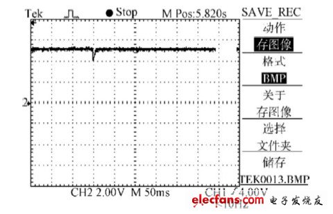 圖19 加抑制裝置、電壓暫降20% 時(shí)的波形