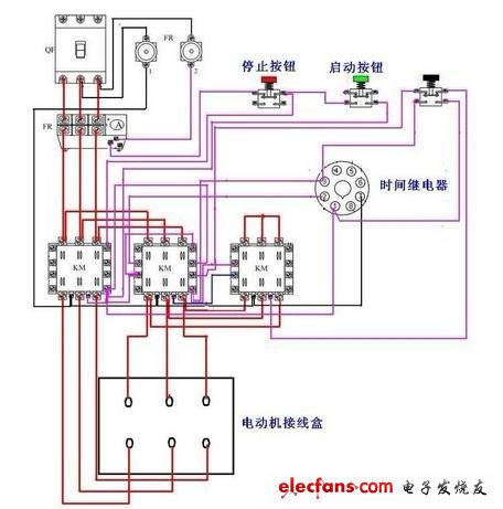 星三角啟動(dòng)接線圖介紹