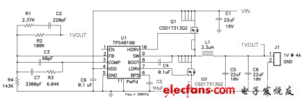 用于演示瞬態(tài)響應(yīng)的簡單降壓轉(zhuǎn)換器