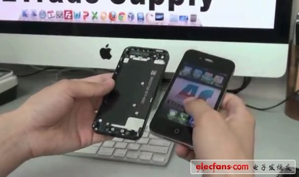 與4S相比，看起來新iPhone 5屏幕要更大一些。