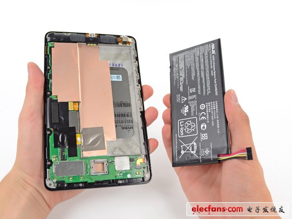 從上圖也可以看出，谷歌Nexus 7強(qiáng)大的4326 mAh， 16 Wh電池，在LTE環(huán)境下最大續(xù)航能力達(dá)到9:37小時(shí)