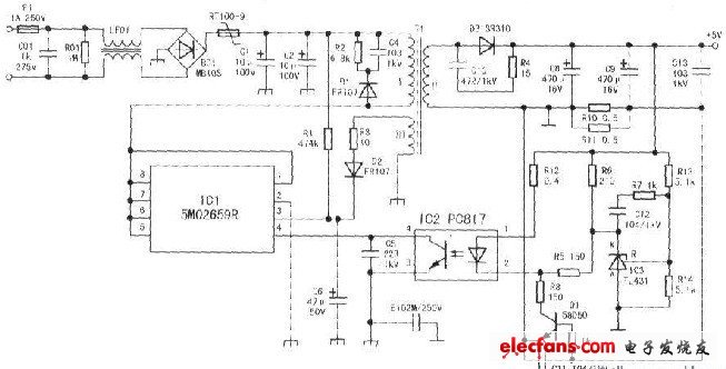 高精度電子開(kāi)關(guān)電源電路