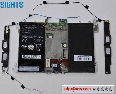 天線模組近觀，為Playbook LTE的新設(shè)計(jì)