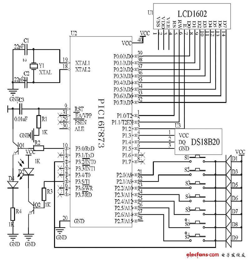 遙控器發(fā)射電路設(shè)計原理圖