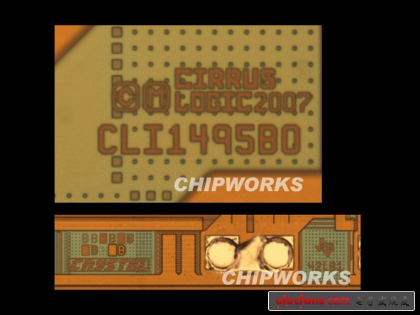 Cirrus公司邏輯器件--疑似音頻處理器（Apple 338S0589 B0 YFSAB0PY1001）。