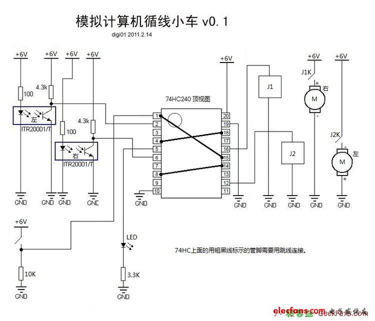 機(jī)器人制作：模擬計算機(jī)循線小車