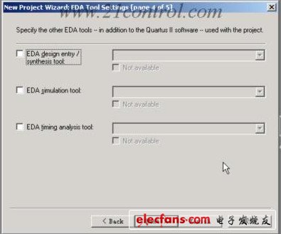 在Filters一欄選上“Show Advanced Devices”以顯示所有的器件型號。執(zhí)行下一步出現(xiàn)對話框