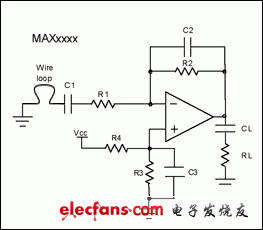 圖A. RF噪聲抑制能力測(cè)量電路
