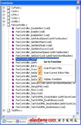 圖3:以上導(dǎo)出的系統(tǒng)控制器項(xiàng)目在Keil μVision中打開，可用于應(yīng)用開發(fā)