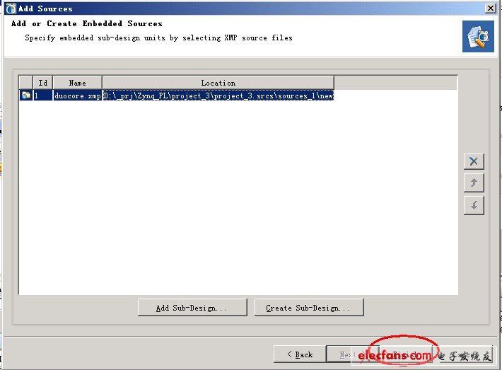 輸入需要建立嵌入系統(tǒng)名稱(chēng)，這里填duocore