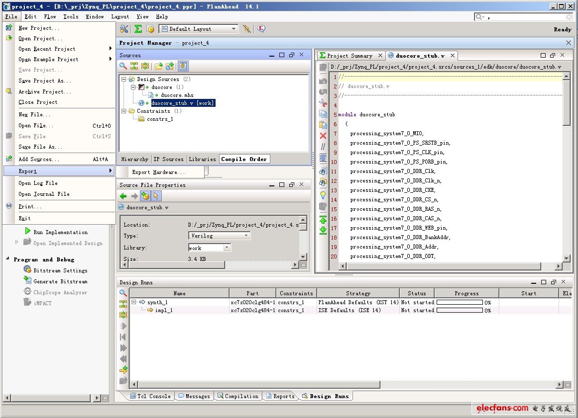 最后一步，將硬件信息導(dǎo)入到SDK。File-》Export Hardware