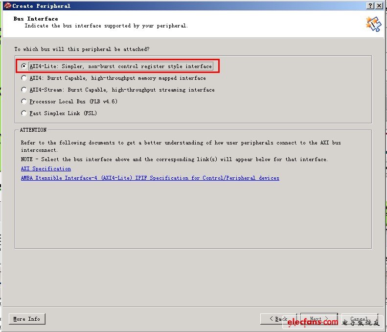 選擇外設(shè)總線的類型