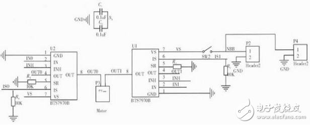 圖6 電機驅(qū)動電路原理圖