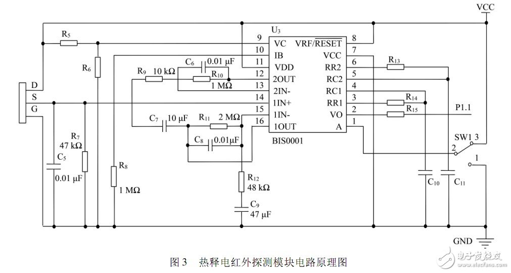 熱釋電紅外探測(cè)模塊