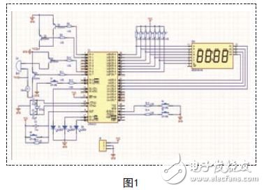 本系統(tǒng)采用的是AT89C51，小電子產(chǎn)品用51，硬件設(shè)計(jì)電路如圖1所示。