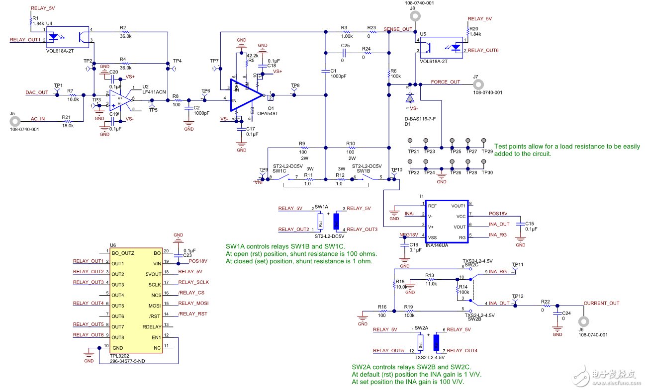高電壓(36V)、高電流(1A)電源的參考設(shè)計(jì)電路圖