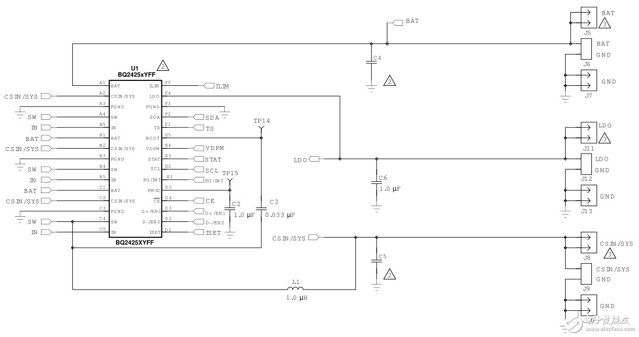 高度集成單節(jié)鋰離子電池充電器設(shè)計(jì)電路圖