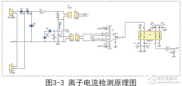 離子電流檢測(cè)原理圖