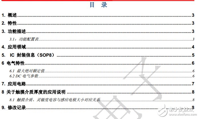 AR201 2鍵電容式觸摸IC_規(guī)格書_V2.2