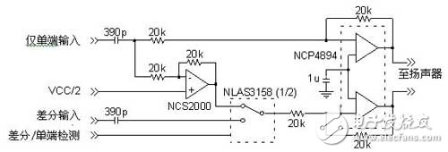 運算放大器用于在差分音頻放大器中產(chǎn)生反向信號