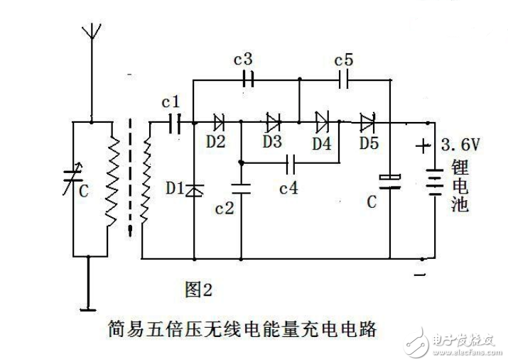 電磁波無線充電電路設(shè)計(jì)圖