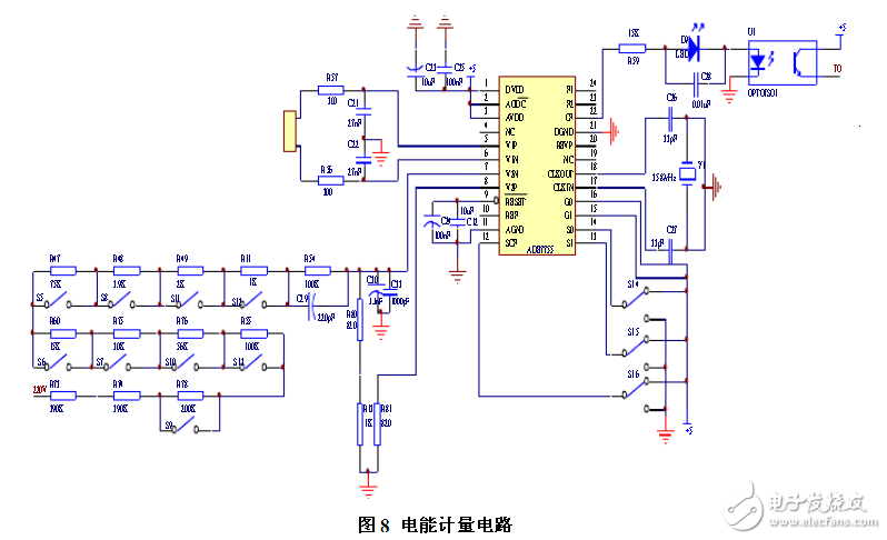 采用ADE7755智能電表電能計量電路設(shè)計
