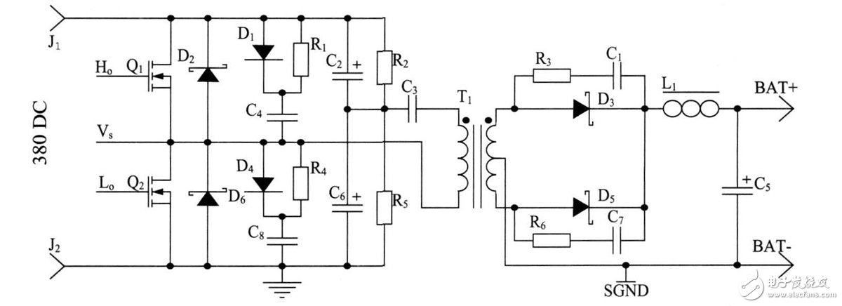 智能充電系統電路模塊設計圖