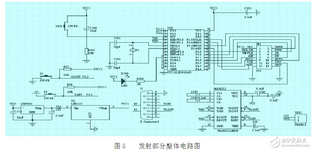基于NRF905的無(wú)線(xiàn)窗簾控制器模塊電路設(shè)計(jì)