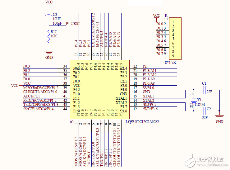 基于STC12C5A32S2單片機(jī)數(shù)控電源兼電子表電路模塊設(shè)計(jì)