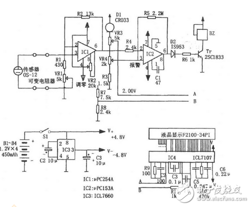 可穿戴缺氧監(jiān)控電路設(shè)計圖