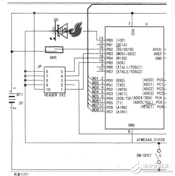 接力競賽機(jī)器人系統(tǒng)電路設(shè)計(jì)