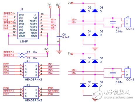 智能藍(lán)牙壁障小車系統(tǒng)電路設(shè)計(jì)