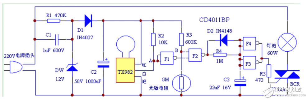 微波感應(yīng)人體傳感器的典型應(yīng)用電路設(shè)計