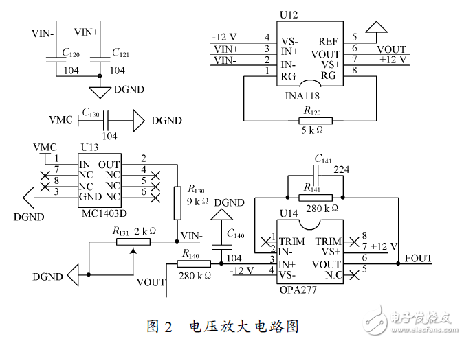 鉑熱電阻溫度測(cè)量系統(tǒng)硬件電路 —電路圖天天讀（65）