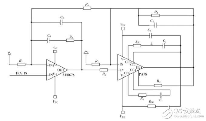 采用ARM高分辨率壓電陶瓷D/A電路設(shè)計